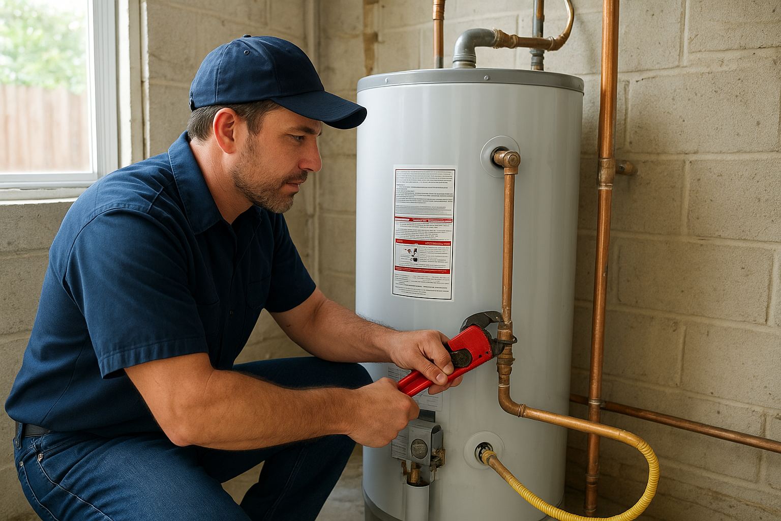 water heater repair work by Texas Water Heater Repair in Houston, TX